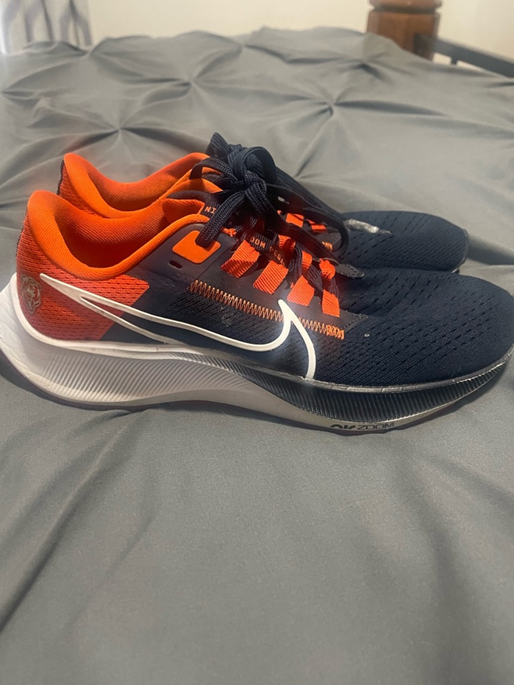 Chicago Bears Nike Running Shoes in Navy & Orange